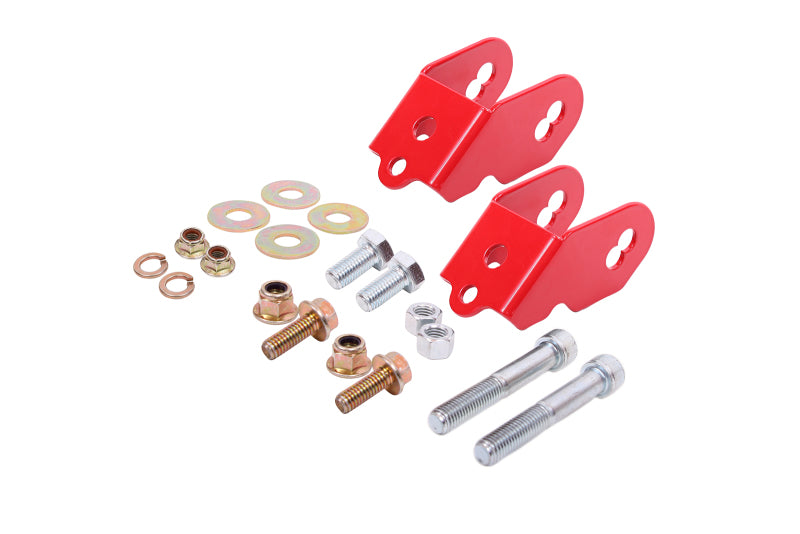 BMR Suspension 15-18 Ford Mustang S550 Rear Camber Adjustment Lockout Kit - Red BMR Suspension Camber Kits