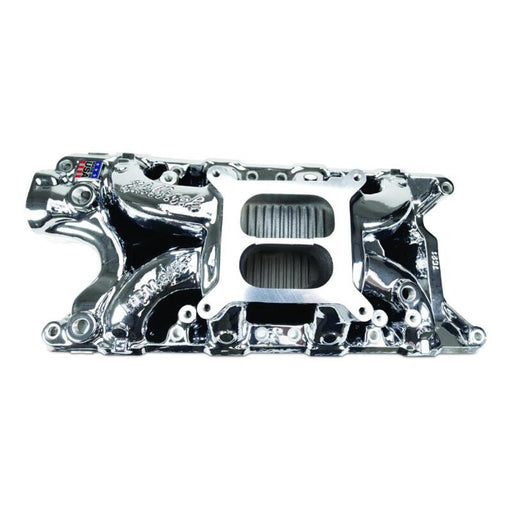 Edelbrock Ford SB 302 Performer RPM Intake Manifold - Chrome Plasma Finish Edelbrock Intake Manifolds