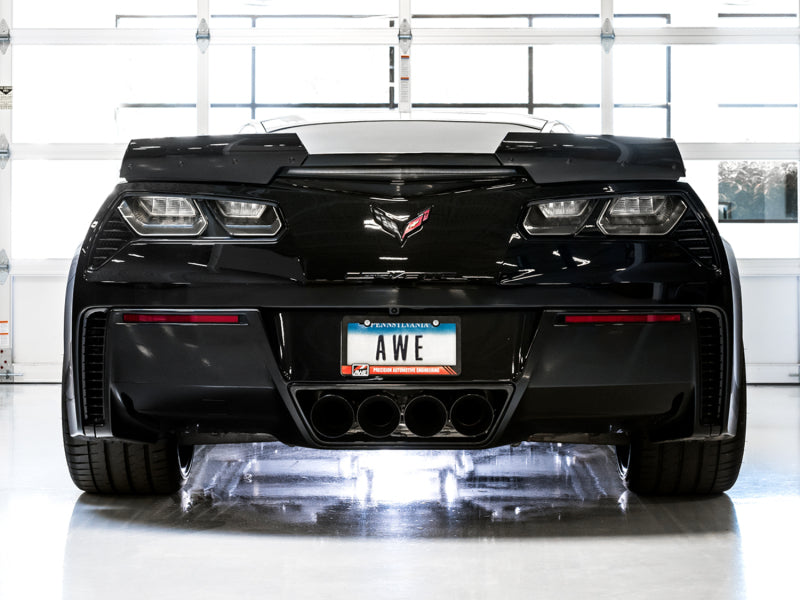 AWE Tuning 14-19 Chevy Corvette C7 Z06/ZR1 Touring Edition Axle-Back Exhaust w/Black Tips AWE Tuning Axle Back