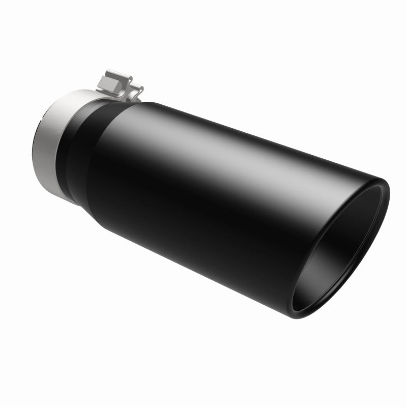 MagnaFlow Tip Stainless Black Coated Single Double Round Single Outlet 5in Dia 4in Inlet 13in L Magnaflow Catalytic Converter Universal