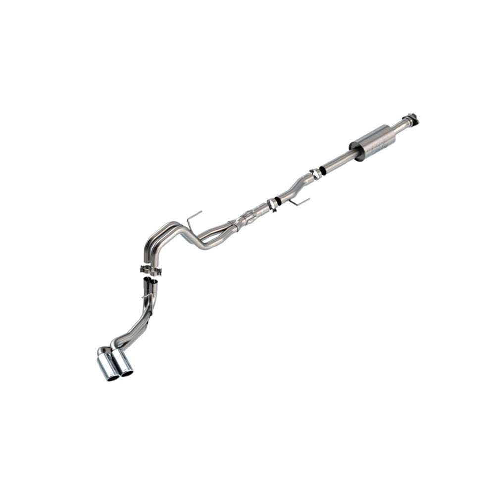 Borla F-150 2021 5.0L 4dr CC SB EC STB Lariat/KR/Platinum/LTD 3/2.25 DSE Cat-Back ATAK CHR Tips 140875