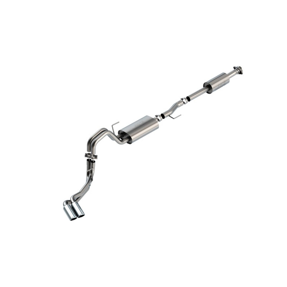 Borla F-150 2021 5.0L 4dr CC SB EC STB Lariat/KR/Platinum/LTD 3/2.25 DSE Cat-Back Touring CHR Tips 140873