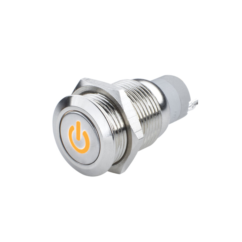 Oracle Power Symbol On/Off Flush Mount LED Switch - Amber ORACLE Lighting Light Accessories and Wiring