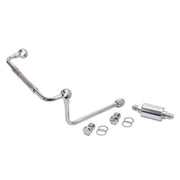 Edelbrock Dual Feed Line/Thunder Series Carb w/ Polished Fuel Filter Edelbrock Fuel Filters