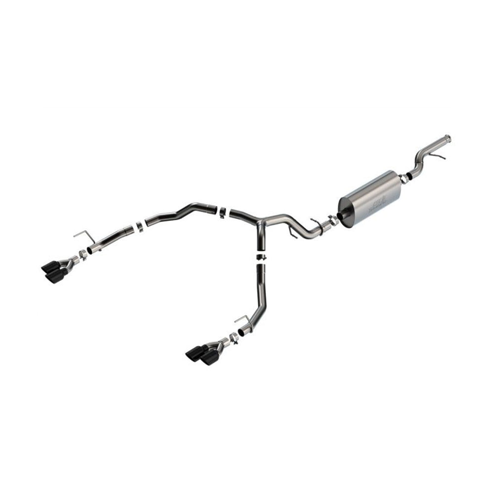 Borla 21-22 Chevrolet Tahoe 5.3L V8 2/4WD 4DR 3in/2.75in Touring Cat-Back Exhaust -Black Chrome Tips 140856BC