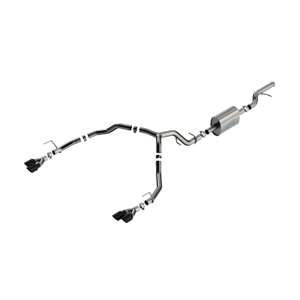 Borla 21-22 Chevy Tahoe 5.3L V8 2/4WD 4DR 3in/2.75in S-Type Cat-Back Exhaust w/ Black Chrome Tips 140857BC