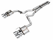 AWE 2024 Ford Mustang GT Fastback S650 RWD SwitchPath Cat-Back Exhaust w/ Quad Chrome Silver Tips AWE Tuning Catback