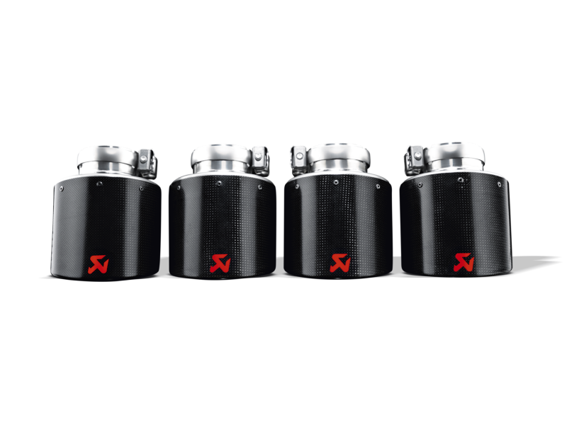 Akrapovic 06-13 Chevrolet Corvette ZO6/ZR1 (C6) Tail Pipe Set (Carbon 125 mm) Akrapovic Tips