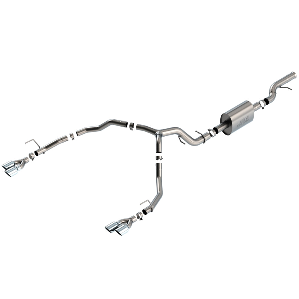 Borla 21-22 Chevrolet Tahoe 6.2L V8 2/4WD 4DR Brushed T-304 Stainless Steel S-Type Cat-Back Exhaust 140859