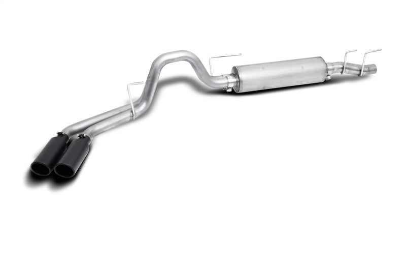 Gibson 21-24 Ford F150 Truck 5.0L 3/2.5in Cat-Back Dual Sport Exhaust System Stainless - Black Elite Gibson Catback