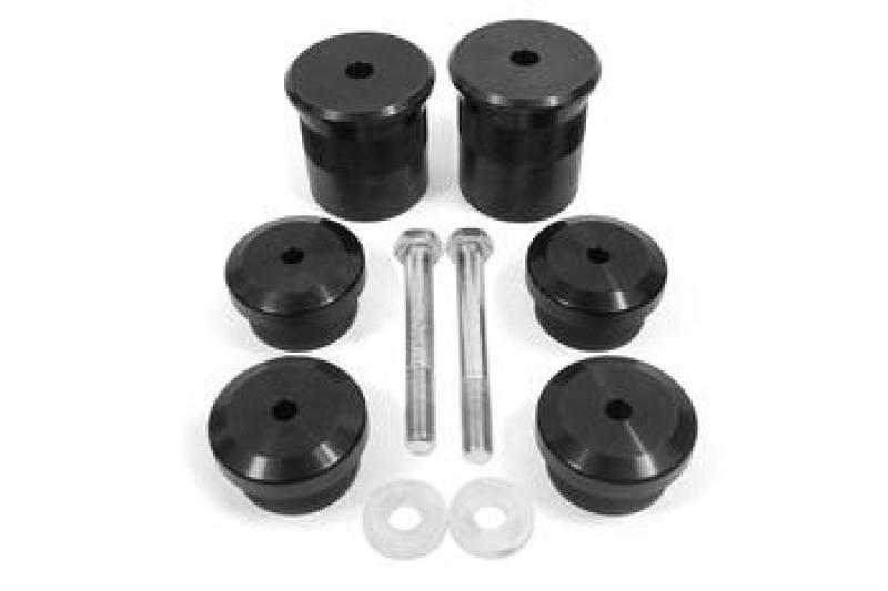 BMR 15-18 Dodge Challenger Aluminum Differential Mount Housing Bushing Kit - Black Anodized BMR Suspension Differential Bushings