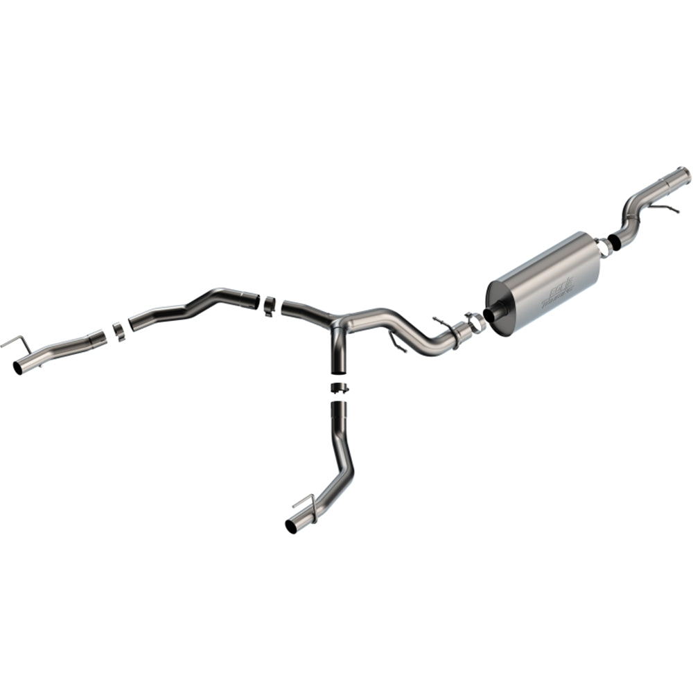 Borla 21-22 Cadillac Escalade 6.2L V8 2/4WD 4DR Touring Cat-Back Exhaust w/ Factory Bezel Tips 140889