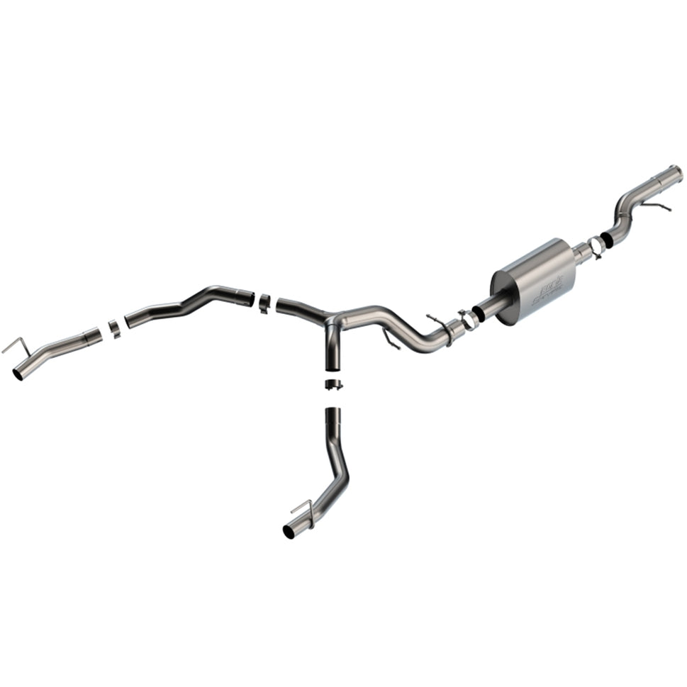 Borla 21-22 Cadillac Escalade 6.2L V8 2/4WD 4DR S-Type Cat-Back Exhaust w/ Factory Bezel Tips 140890