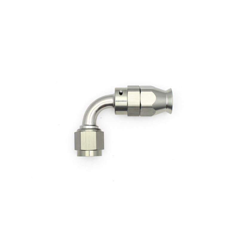 DeatschWerks 6AN Female Swivel 90-Degree Hose End PTFE (Incl. 1 Olive Insert) DeatschWerks Fittings