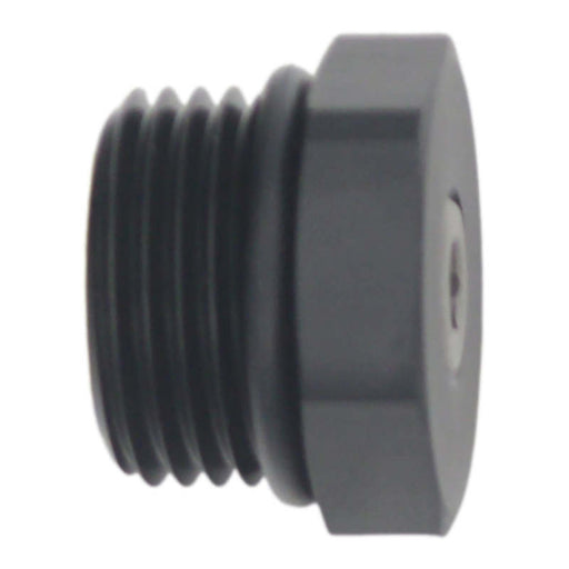 DeatschWerks 10AN ORB Male Plug Fitting with 1/8in NPT Gauge Port - Anodized Matte Black DeatschWerks Fittings
