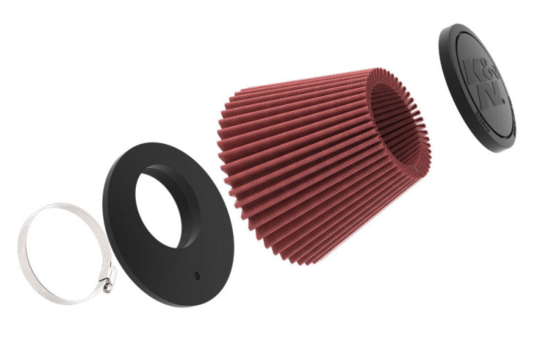 K&N Universal Tapered Filter 3.156 Flange ID x 5.781in Base OD x 3.5in Top OD x 4.531in Height K&N Engineering Air Filters - Universal Fit