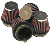 K&N Universal Chrome Filter 2.125 in Flange ID / 3in Base OD / 2in Top OD / 2.75in H (4 per box) K&N Engineering Air Filters - Universal Fit