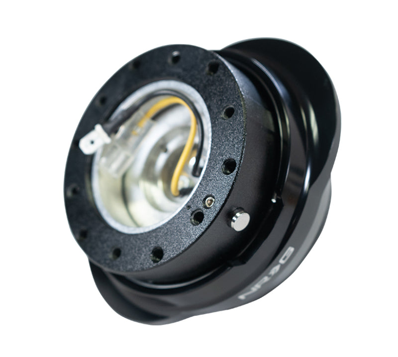 NRG Quick Release Gen 2.2 - Black Body / Shiny Black Oval Ring NRG Quick Release Adapters