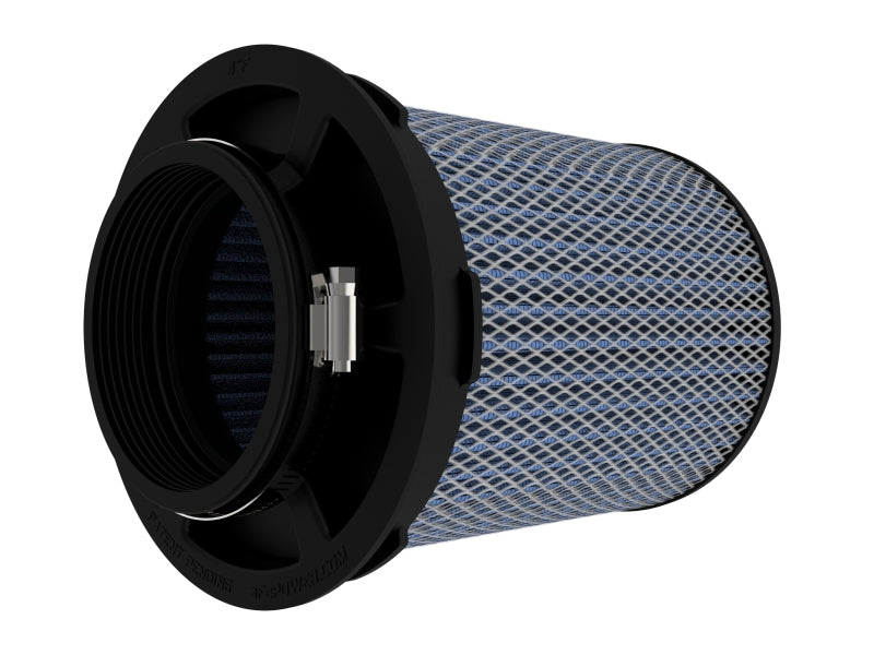 aFe Magnum Flow Pro 5R Air Filter 4in. Flange ID x 6-1/2in. Base x 6-1/2in. Top x 8 in. Height aFe Air Filters - Direct Fit
