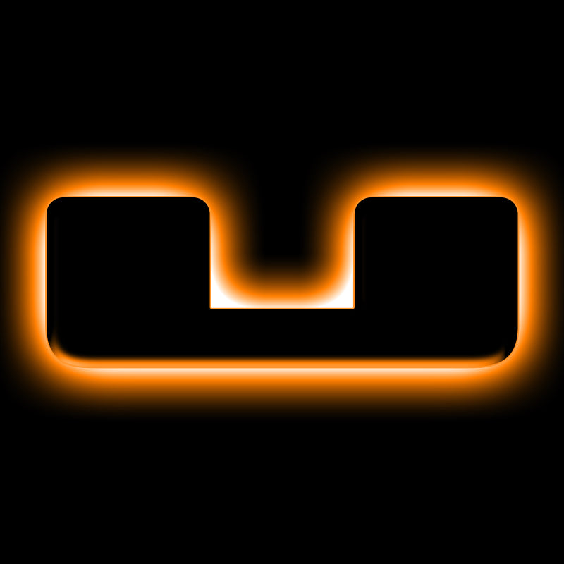 ORACLE Lighting Universal Illuminated LED Letter Badges - Matte Blk Surface Finish - U ORACLE Lighting Light Accessories and Wiring