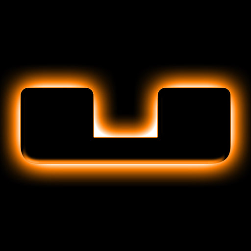 ORACLE Lighting Universal Illuminated LED Letter Badges - Matte Blk Surface Finish - U ORACLE Lighting Light Accessories and Wiring