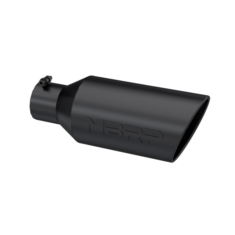 MBRP Universal Exhaust Tip 7in O.D. Rolled End 4in Inlet 18in Length - Black MBRP Tips