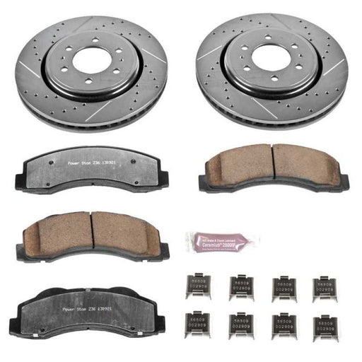 Power Stop 10-18 Ford Expedition Front Z36 Truck & Tow Brake Kit PowerStop Brake Kits - Performance D&S