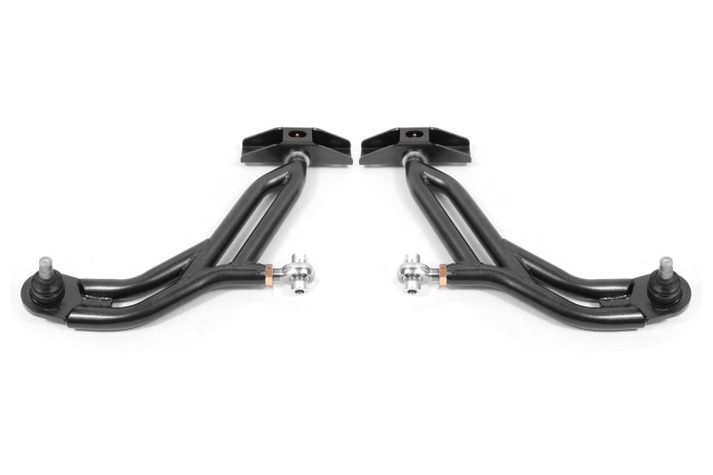 BMR 10-14 Ford Mustang Adj. Lower A-Arms w/ Delrin/Rod End / 18mm Tall Ball Joint - Black Hammertone BMR Suspension Control Arms