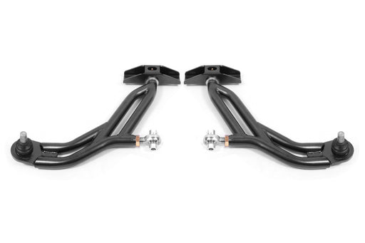 BMR 10-14 Ford Mustang Adj. Lower A-Arms w/ Delrin/Rod End / 18mm Tall Ball Joint - Black Hammertone BMR Suspension Control Arms