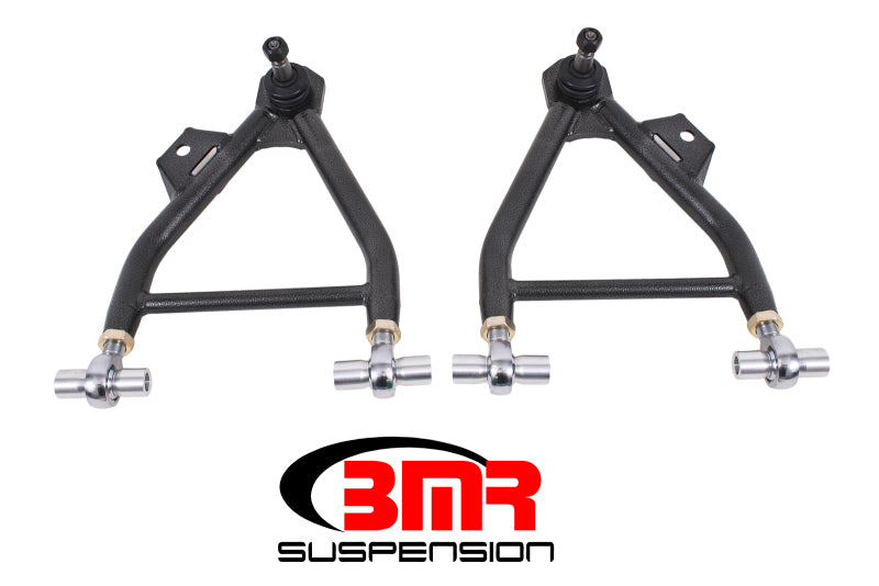 BMR 94-04 Mustang Lower A-Arms (Coilover Only) w/ Adj. Rod End & Tall Ball Joint - Black Hammertone BMR Suspension Control Arms