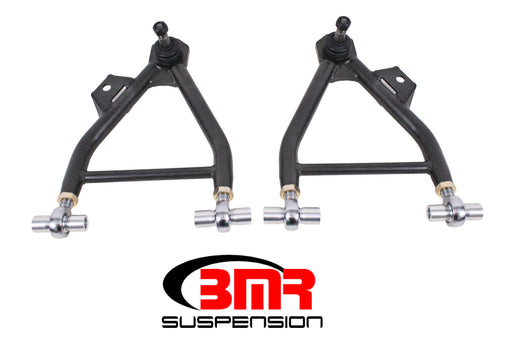BMR 94-04 Mustang Lower A-Arms (Coilover Only) w/ Adj. Rod End & Tall Ball Joint - Black Hammertone BMR Suspension Control Arms