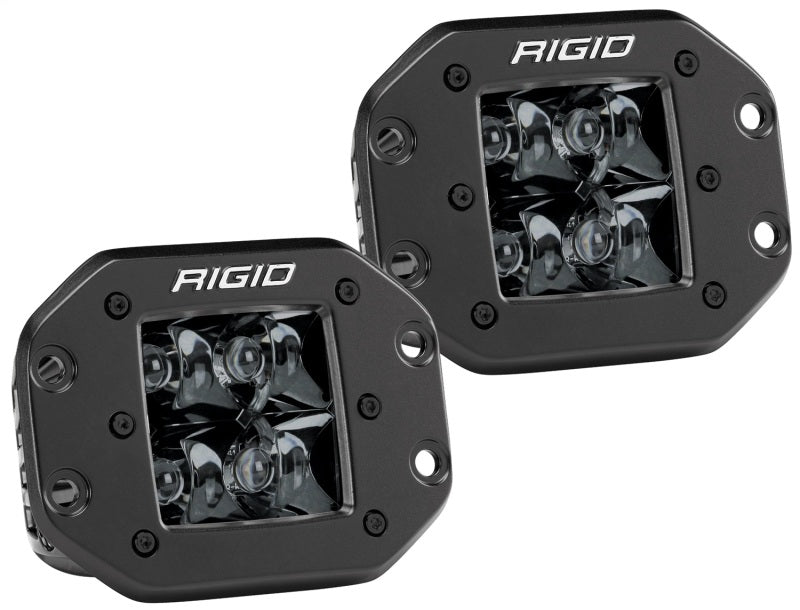 Rigid Industries D2 - Midnight Edition Flush Mount Spot Lights Rigid Industries Light Bars & Cubes