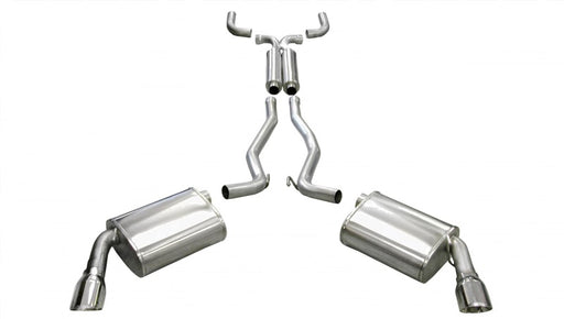 Corsa 2010-2015 Chevrolet Camaro Convertible RS 3.6L V6 Polished Sport Cat-Back + XO Exhaust CORSA Performance Catback
