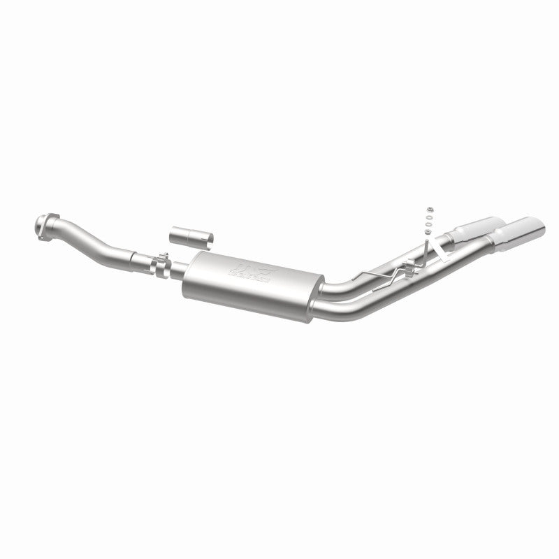 MagnaFlow 11-13 Ford F-150 Pickup Dual Same Side Before P/S Rear Tire Stainless CatBack Perf Exhaust Magnaflow Catback