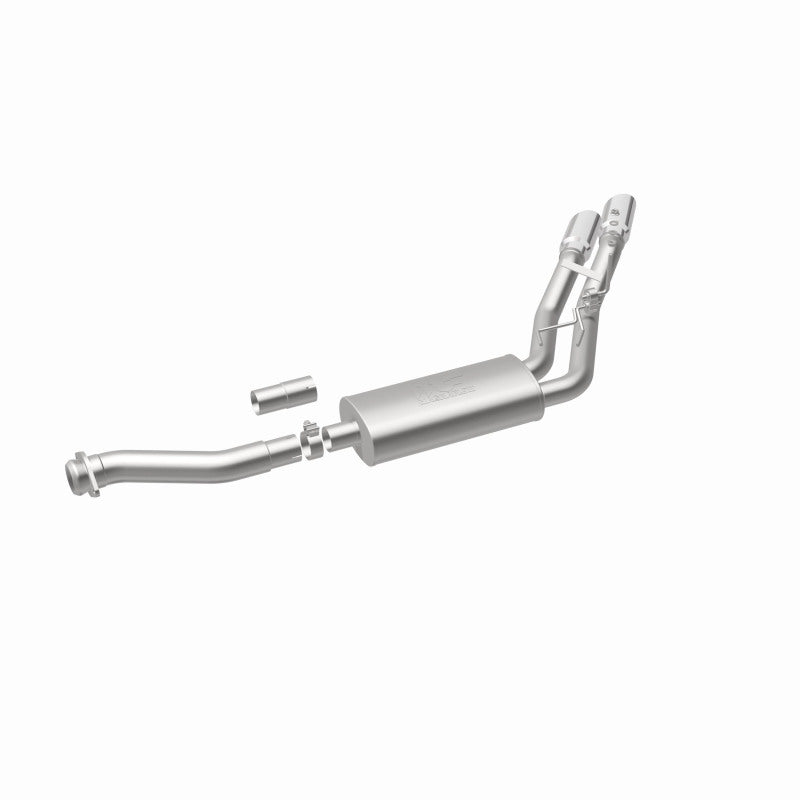MagnaFlow 11-13 Ford F-150 Pickup Dual Same Side Before P/S Rear Tire Stainless CatBack Perf Exhaust Magnaflow Catback