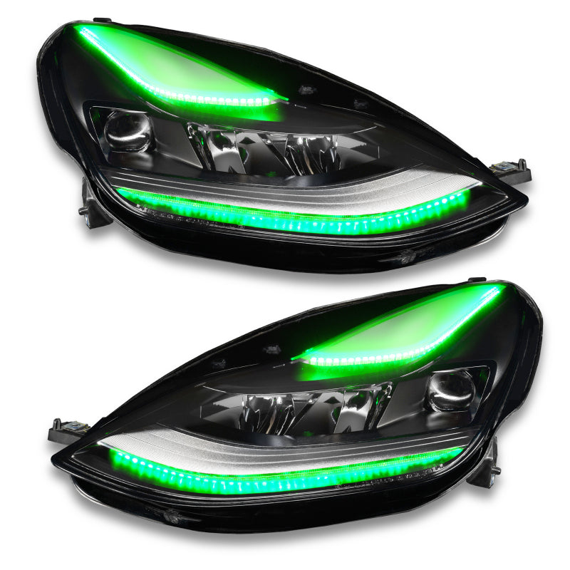 Oracle 2021+ Tesla Model 3 Dynamic ColorSHIFT Headlight DRL Upgrade Kit ORACLE Lighting Headlights