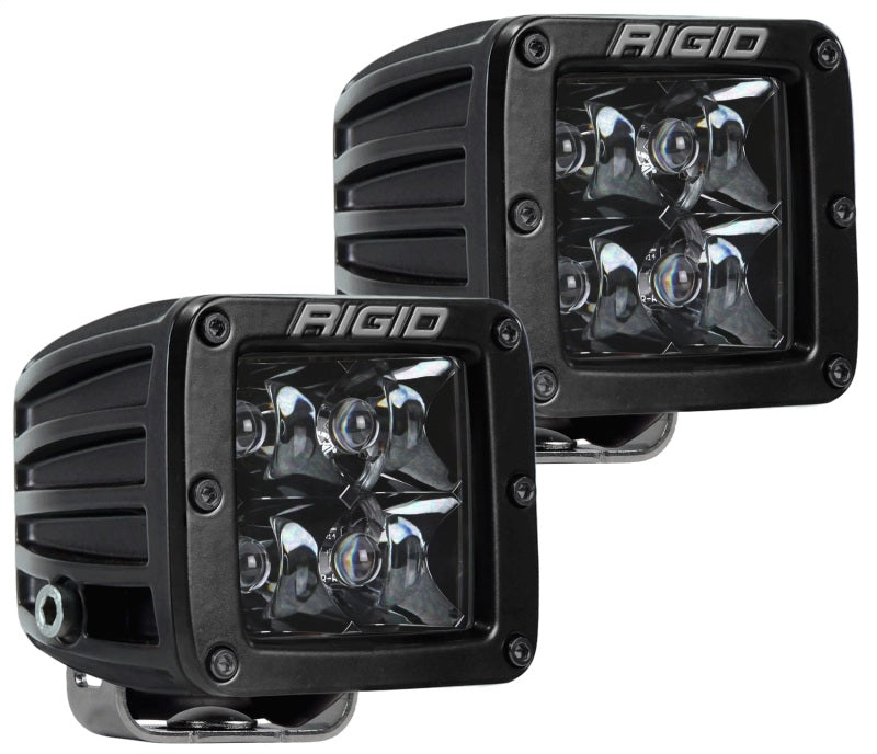 Rigid Industries D-Series Midnight Edition - Spot - Set of 2 Rigid Industries Light Bars & Cubes