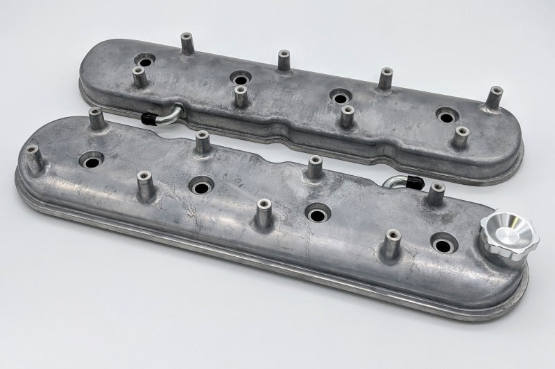 Granatelli 96-22 GM LS Standard Valve Cover w/Angled Coil Mount - Cast Finish (Pair) Granatelli Motor Sports Valve Covers
