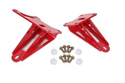 BMR 11-17 S197 Mustang Motor Mount Brackets - Red BMR Suspension Engine Mounts