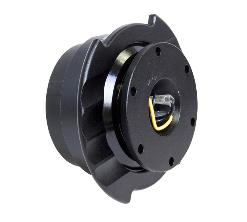 NRG Quick Release Kit Gen 2.5 - Black / Black Ring w/Finger Grooves NRG Quick Release Adapters