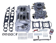 Edelbrock Dual Quad Kit Performer RPM Air Gap BBC Oval Port Edelbrock Intake Manifolds