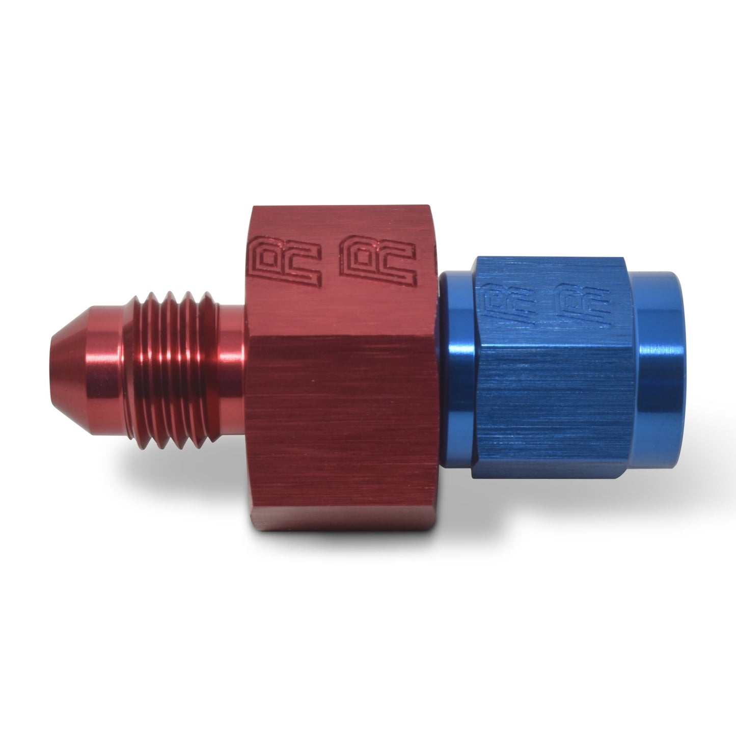 4AN Fuel Pressure Takeoff Adapter, 1/8" NPT Side Port With Red/Blue Finish RUSSELL Autoparts
