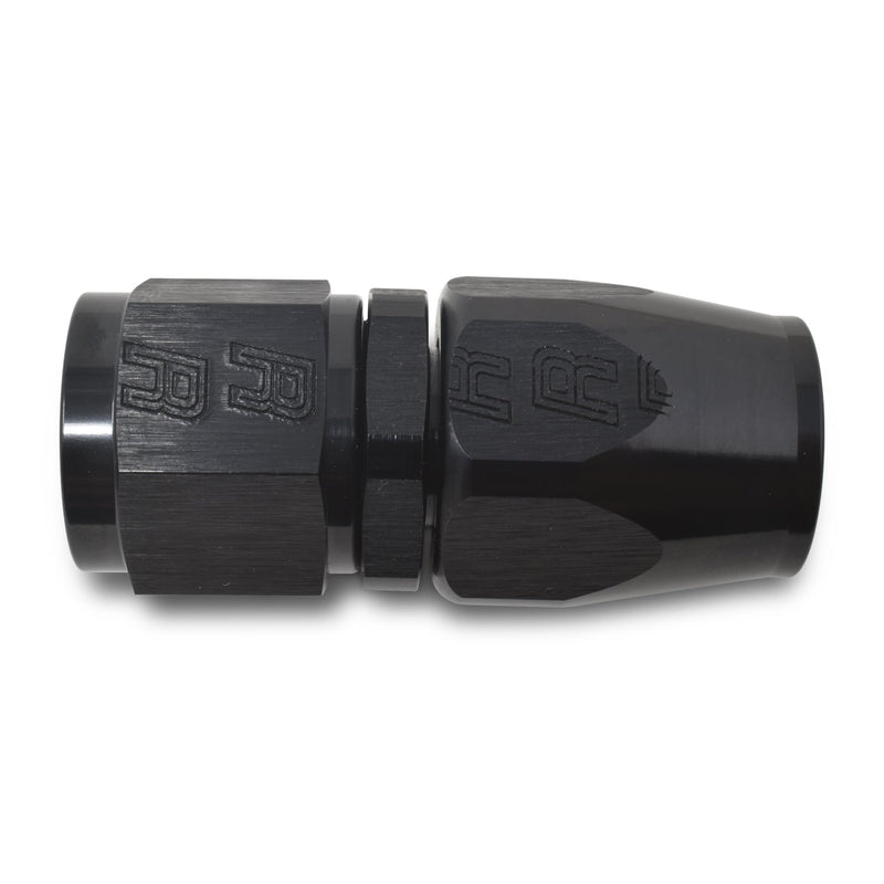 4AN ProClassic Straight Hose End With Black Finish RUSSELL Autoparts