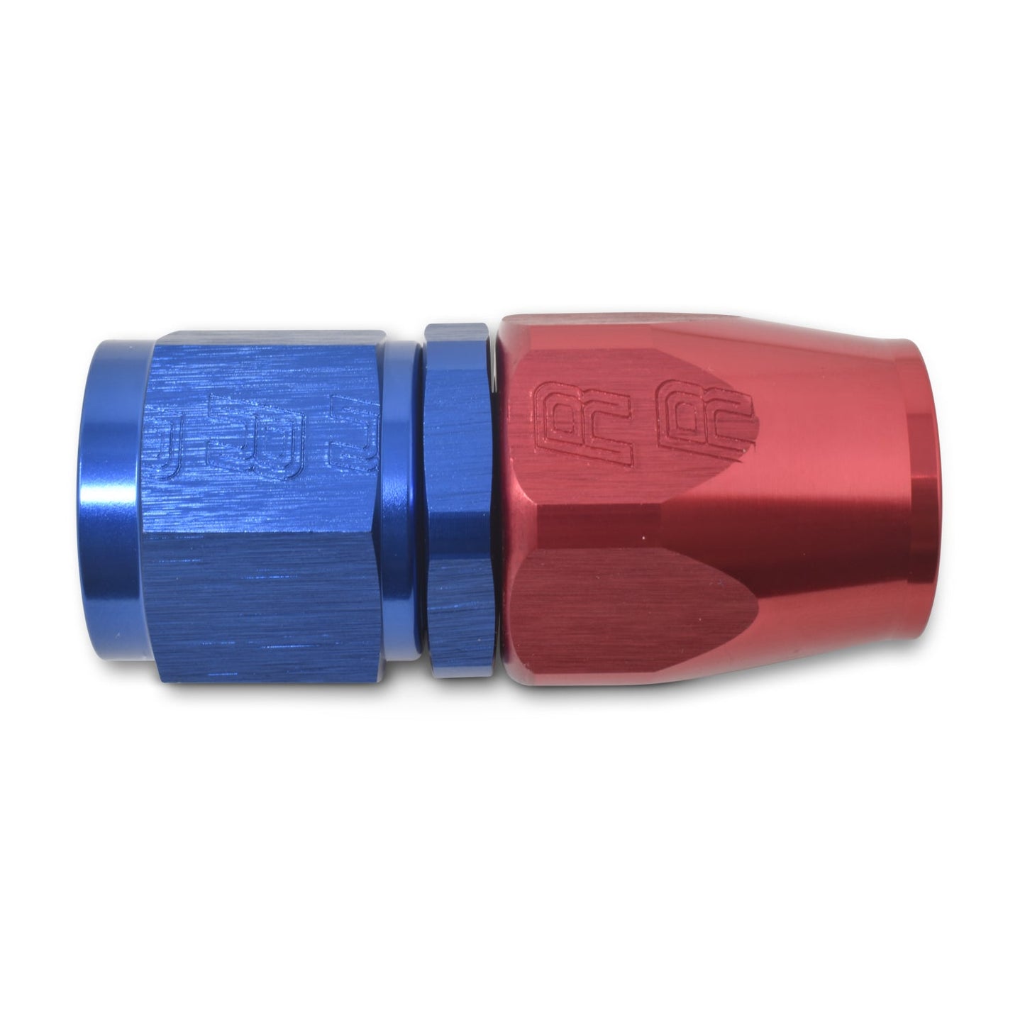 4AN ProClassic Straight Hose End With Red/Blue Finish RUSSELL Autoparts