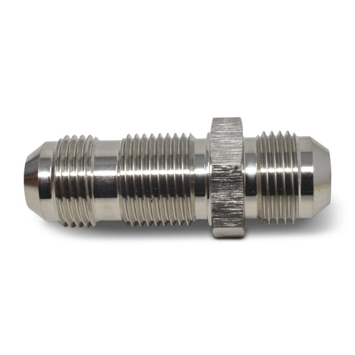 4AN Straight Flare Bulkhead Adapter Fitting With Endura Finish RUSSELL Autoparts