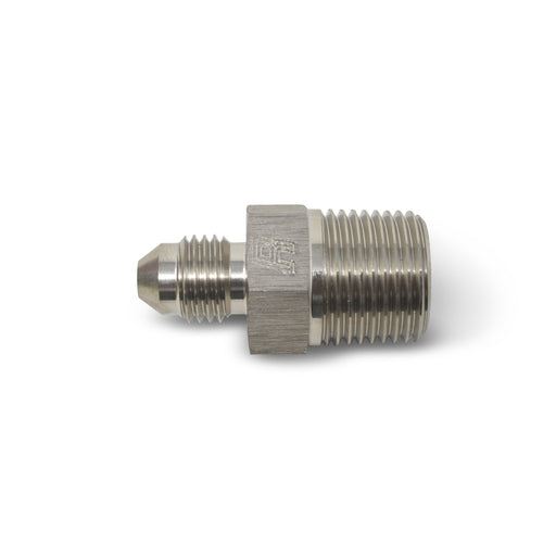 4AN Straight Flare To 1/4" Pipe Adapter Fitting With Endura Finish RUSSELL Autoparts