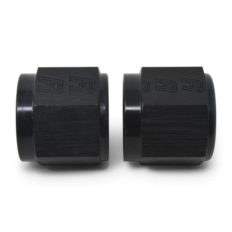 4AN To 1/4" Tube Nut Adapter Fitting With Black Finish - 6 Pack RUSSELL Autoparts
