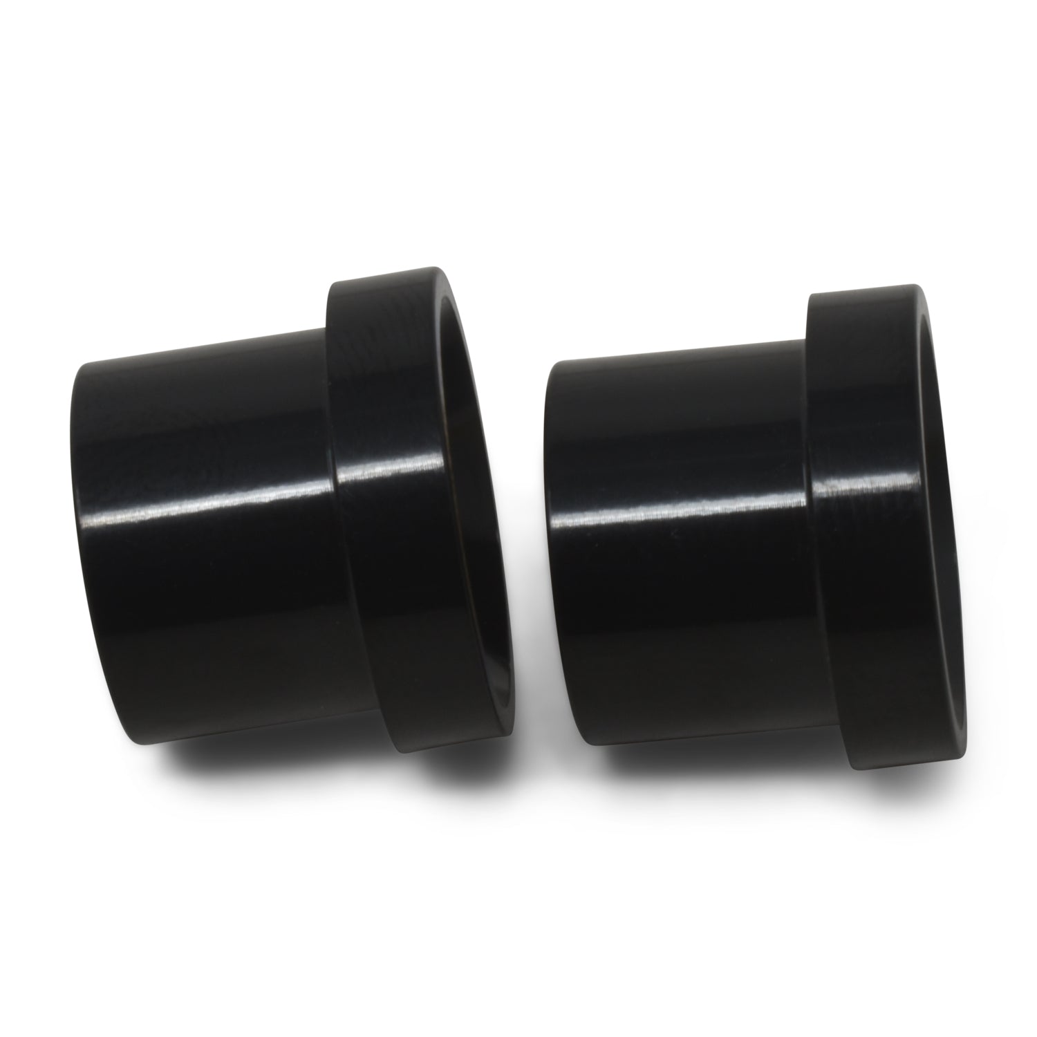 4AN To 1/4" Tube Sleeve Adapter Fitting With Black Finish - 6 Pack