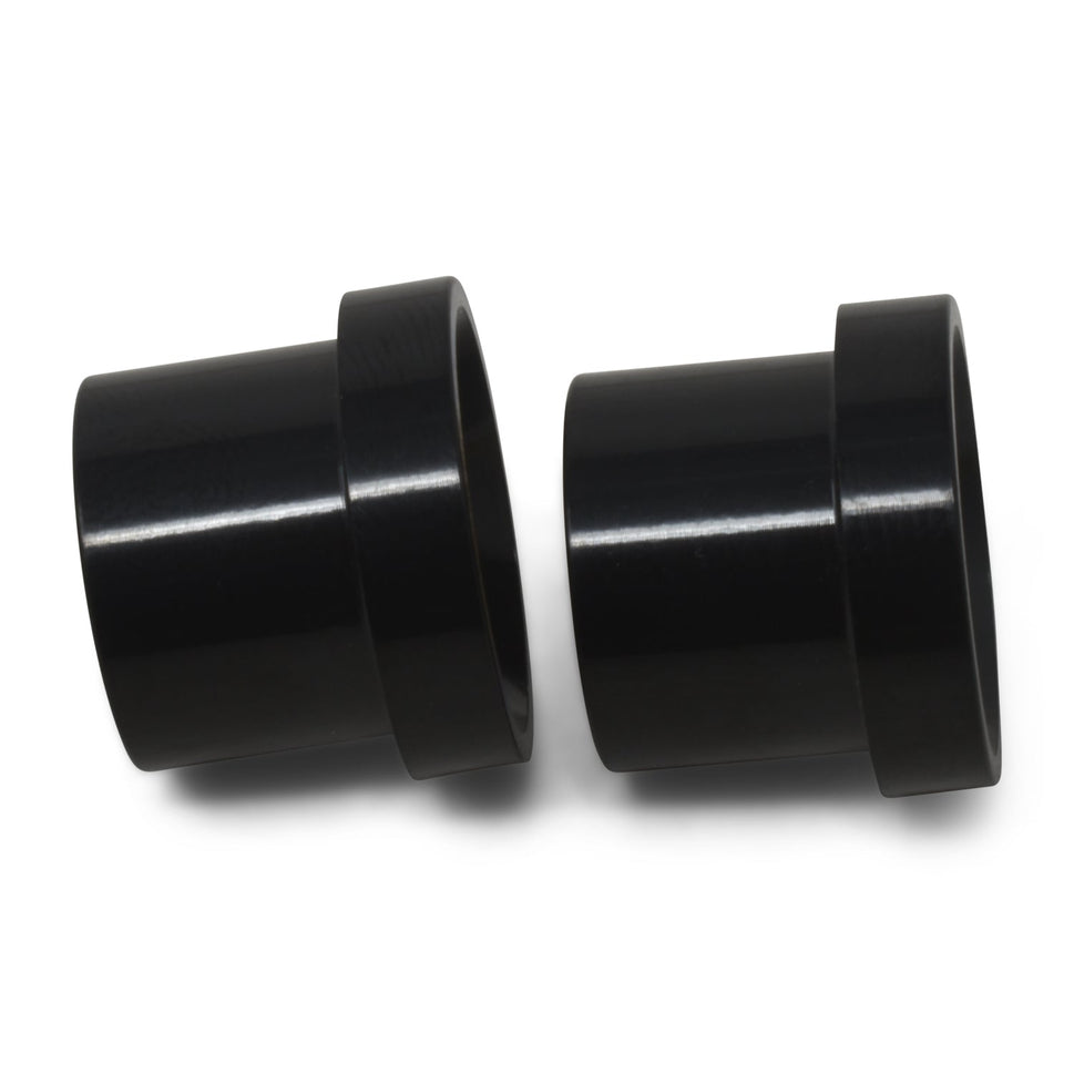 4AN To 1/4" Tube Sleeve Adapter Fitting With Black Finish - 6 Pack