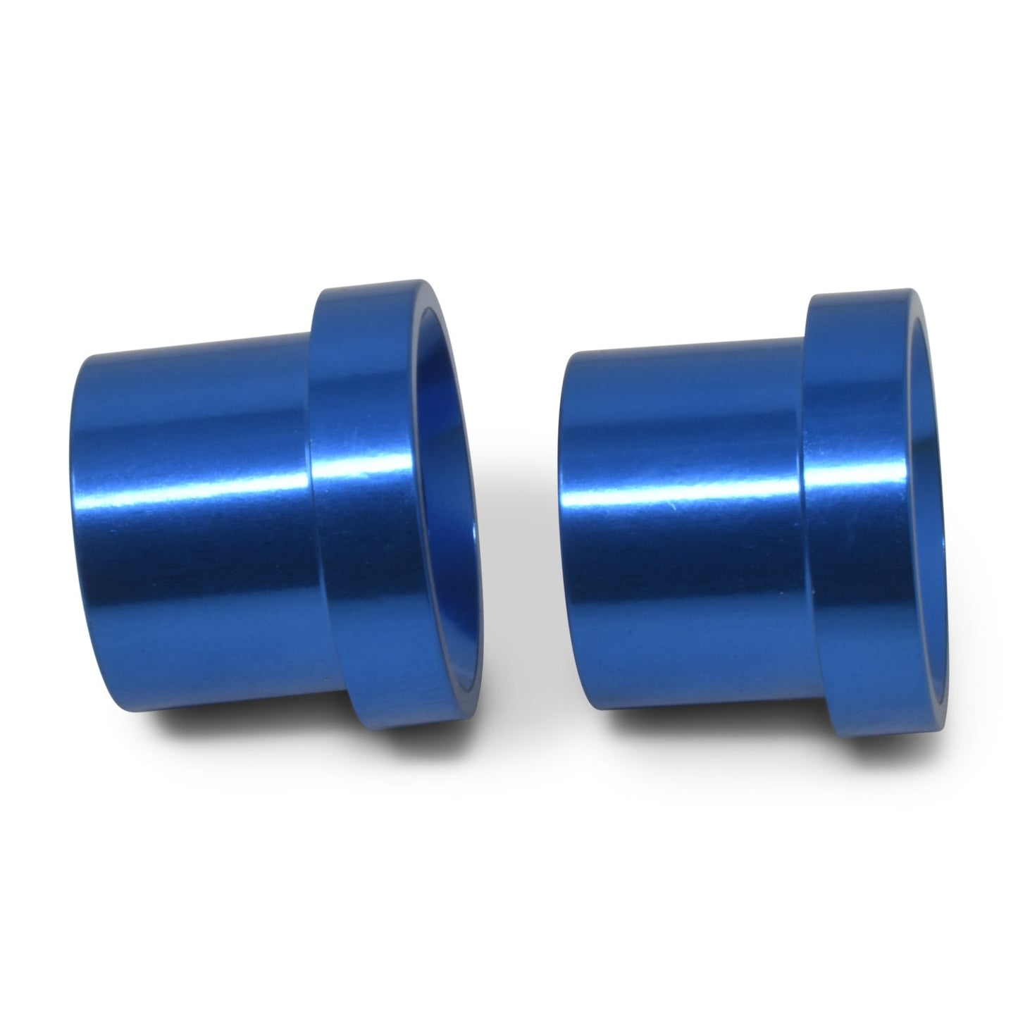 4AN To 1/4" Tube Sleeve Adapter Fitting With Blue Finish - 6 Pack RUSSELL Autoparts